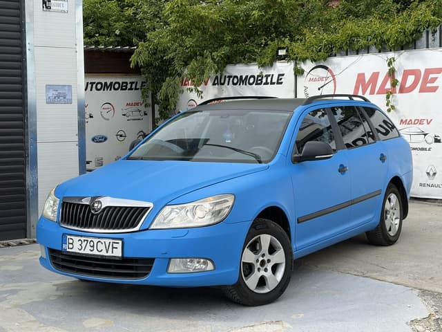 Skoda Octavia Break 1.6 Diesel (4x4) – An 2011, 110 CP, Cutie 6 Trepte, Colantată Albastru Mat