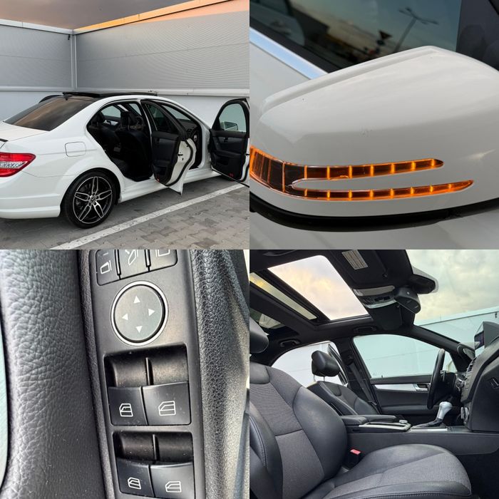 Mercedes-Benz C 220 Pachet AMG de fabrică 2011 Euro 5 – 170 CP, Cutie Automată 5G-Tronic, Panoramic, Jante R18 - Imagine 7
