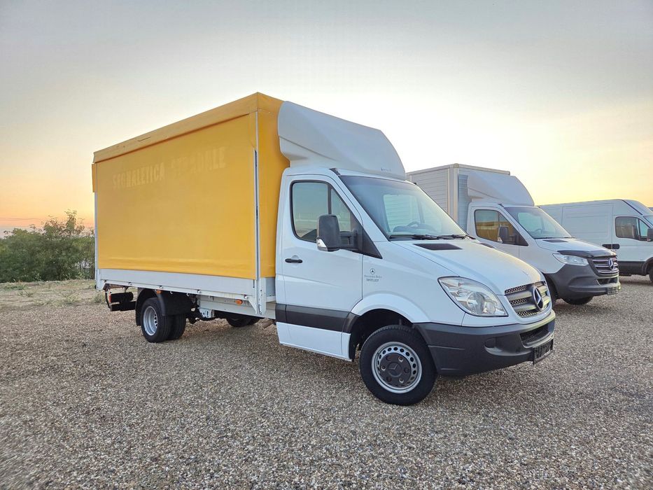 Mercedes-Benz Sprinter 413 2.2 CDI 130 CP, An 2013, Prelată pe role, Detarat 3.5t (Cat. B), Adus recent - Imagine 2