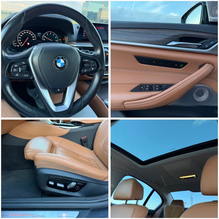 BMW 540i G30 M Sport (2018) | 3.0 B58 340 CP | RWD | Full Options (Cognac, Masaj, Trapă, Plafon înstelat, Distronic, R20) - Imagine 8