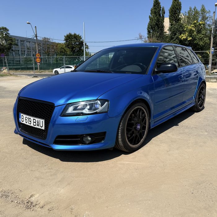 Audi A3 8P Sportback 2012 – 2.0 TDI CFFB 140 CP, Cutie Manuală 6 Trepte, Pachet S3/RS3, Suspensie Bilstein & Jante BBS R18