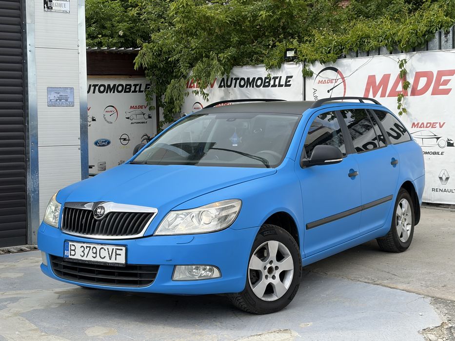 Skoda Octavia Break 1.6 Diesel (4x4) – An 2011, 110 CP, Cutie 6 Trepte, Colantată Albastru Mat