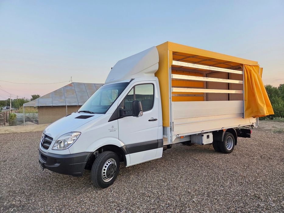 Mercedes-Benz Sprinter 413 2.2 CDI 130 CP, An 2013, Prelată pe role, Detarat 3.5t (Cat. B), Adus recent - Imagine 3