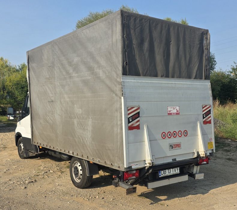 Iveco Daily 3.5T (An 2017) – Motor 2.3 145 CP (Fără AdBlue) | Prelată 8 Europeleți + Lift 1T | Foarte întreținută - Imagine 5