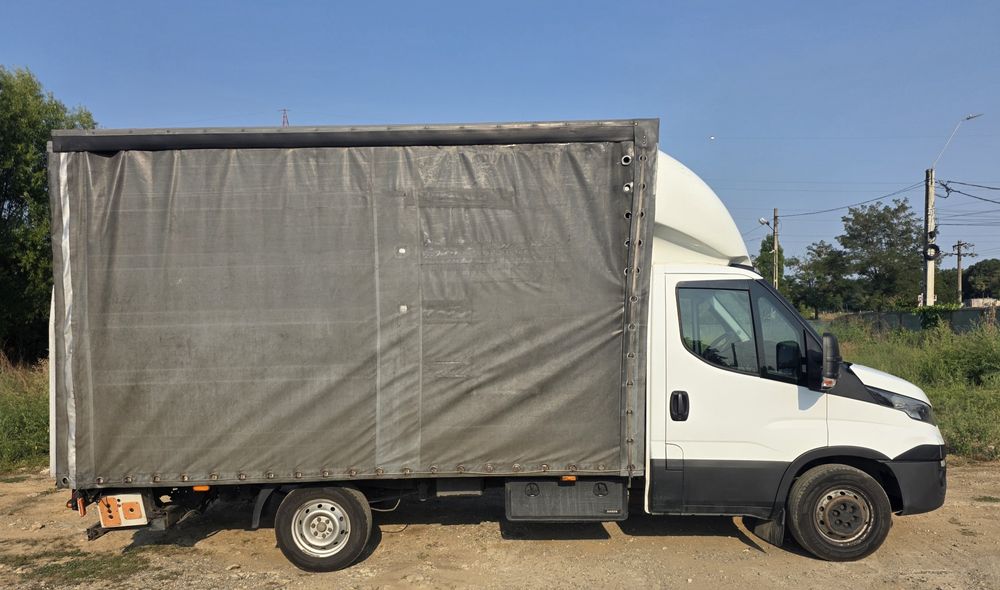 Iveco Daily 3.5T (An 2017) – Motor 2.3 145 CP (Fără AdBlue) | Prelată 8 Europeleți + Lift 1T | Foarte întreținută - Imagine 7