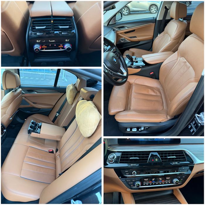 BMW 540i G30 M Sport (2018) | 3.0 B58 340 CP | RWD | Full Options (Cognac, Masaj, Trapă, Plafon înstelat, Distronic, R20) - Imagine 6