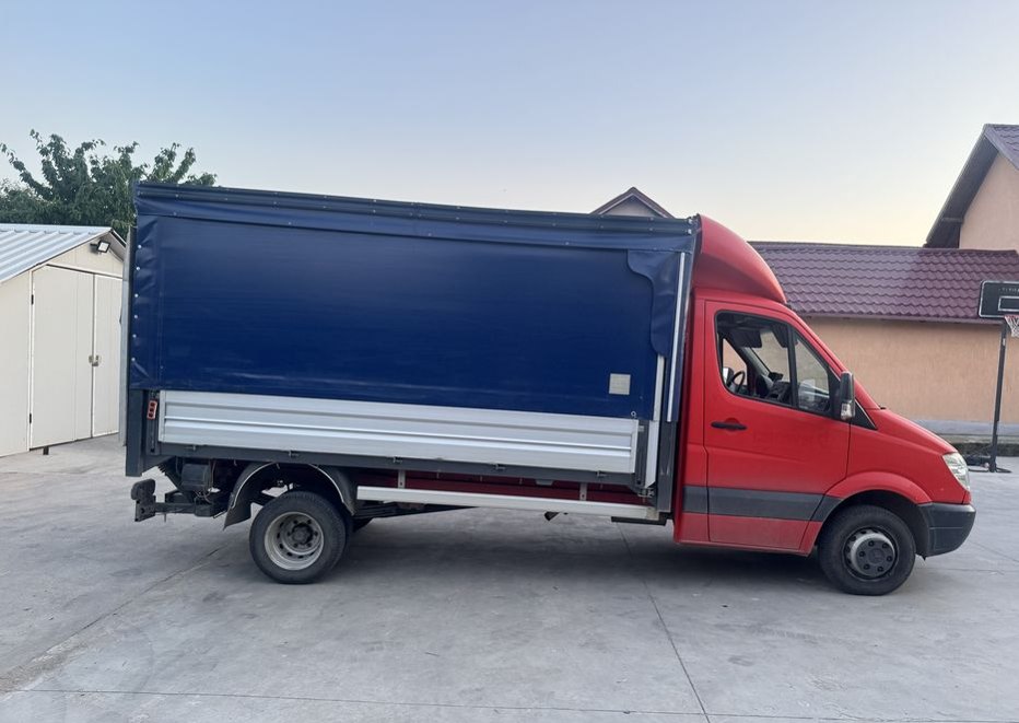 Mercedes-Benz Sprinter 519 CDI V6 190 CP | Cutie Automată | Prelată pe role + Lift | Detarat 3.5t (Cat. B) | Stare impecabilă - Imagine 2