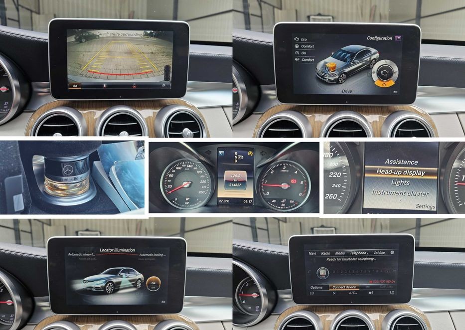 Mercedes-Benz C220d BlueTEC | 2014 | 2.2d 170 CP | Cutie Automată 7G-Tronic | Distronic | Head-Up Display | Trapă | Burmester - Imagine 8